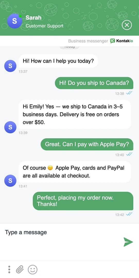 Website widget